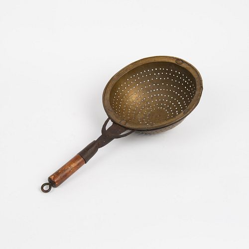 BRASS AND IRON SKIMMER, 18TH C.