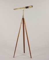 Brass and Leather Telescope on