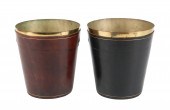 Brass and leather wrapped wast