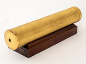 BRASS AND MAHOGANY KALEIDOSCOP