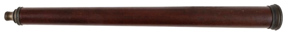 BRASS AND MAHOGANY SPY GLASS