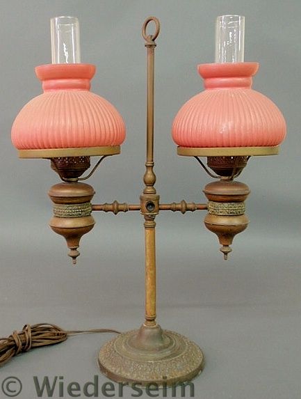 Brass and metal double arm