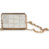 BRASS AND MOTHER OF PEARL COMP