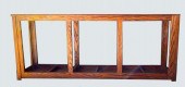 BRASS AND OAK SIX-COMPARTMENT