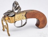 BRASS AND STEEL FLINTLOCK TIND