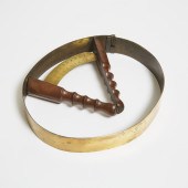 Brass and Walnut Milliner's Ha