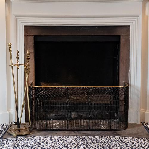 BRASS AND WIRE FIRE FENDER TOGETHER