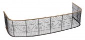 BRASS AND WIRE FIREPLACE FENDE