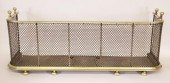 BRASS AND WIRE FIREPLACE FENDE
