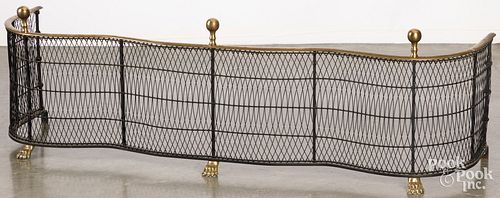 BRASS AND WIRE SERPENTINE FIRE
