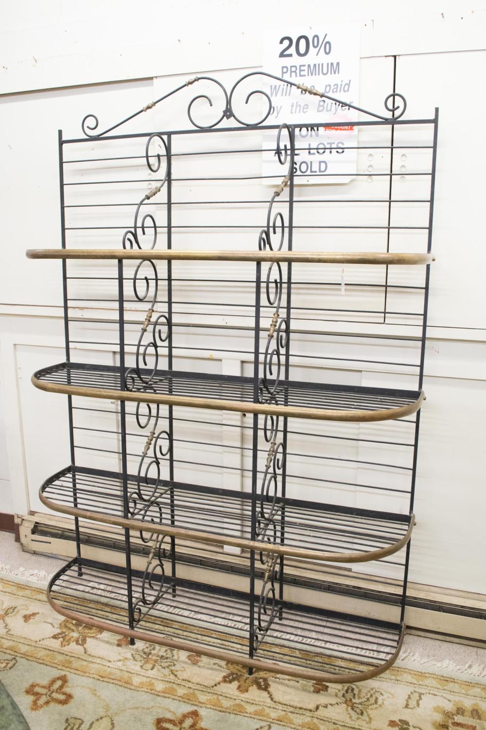 BRASS AND WROUGHT IRON BAKER'S