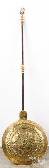 BRASS AND WROUGHT IRON BEDWARM