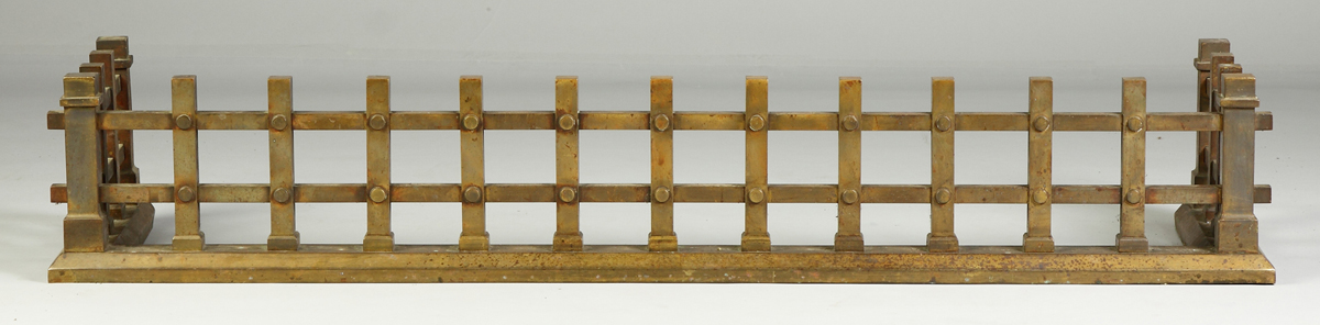 Brass Arts & Crafts Fireplace