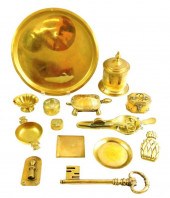 BRASS ASSORTMENT OF ITEMS, FIF