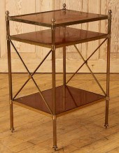 BRASS BAKELITE OCCASIONAL TABL