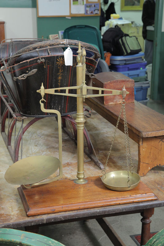 BRASS BALANCE SCALES BY BARTLETT