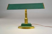 BRASS BANKER/LIBRARY LAMP - HU