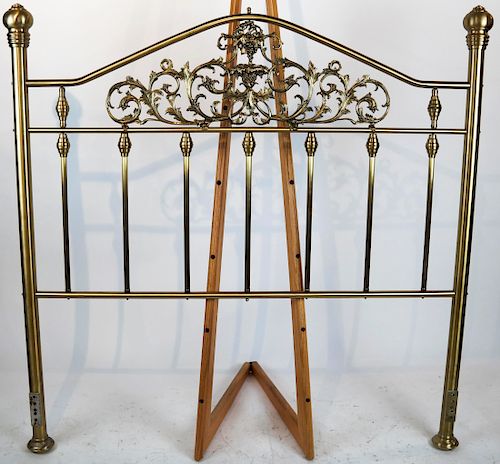 BRASS BED FRAME, EARLY 20TH