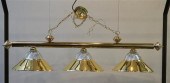 BRASS BILLIARD TABLE THREE LIG