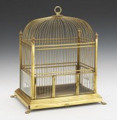 BRASS BIRDCAGE 18 ½"H x 15 ½"