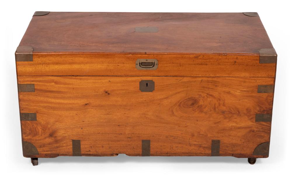BRASS-BOUND CAMPHORWOOD CHEST