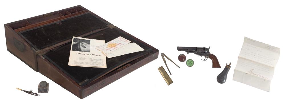 BRASS-BOUND CAMPHORWOOD TRAVEL DESK