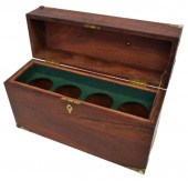 BRASS BOUND HANDLED MAHOGANY L
