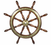 BRASS BOUND MAHOGANY SHIP'S WH