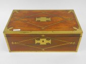 BRASS BOUND MAHOGANY WRITING D