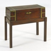 BRASS-BOUND TRAVEL DESK19th Ce