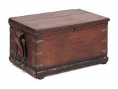 BRASS-BOUND WALNUT SEA CHEST 1
