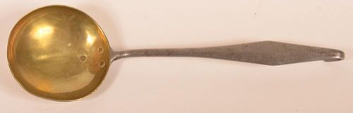 BRASS BOWL SMALL LADLE ATTRIBUTED