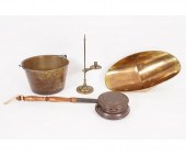 Brass candle holders, copper b