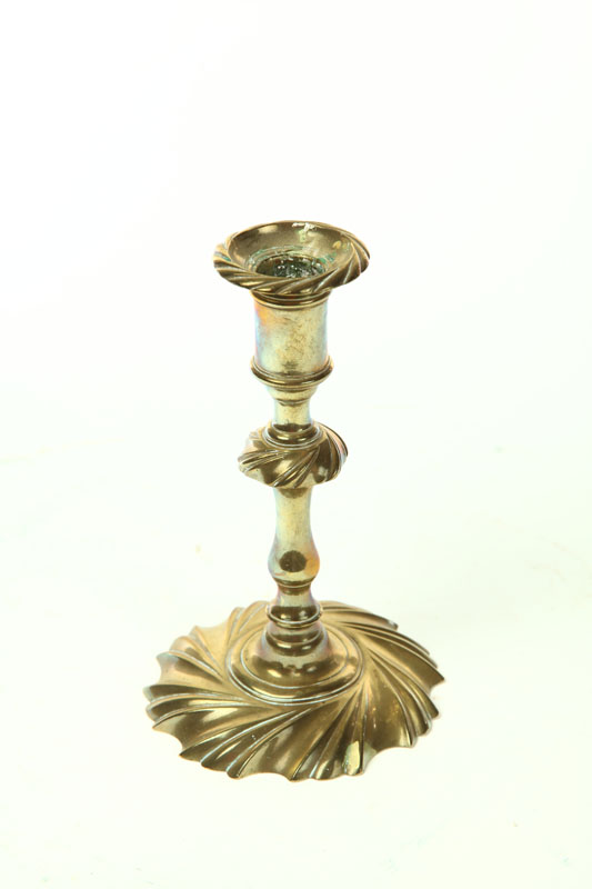 BRASS CANDLESTICK.  European 