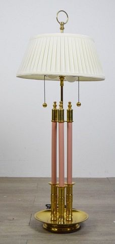 BRASS CANDLESTICK STYLE LAMPBrass