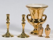 Brass Candlesticks Plus Haeger