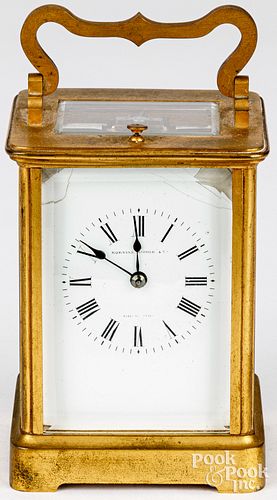BRASS CARRIAGE CLOCKBrass