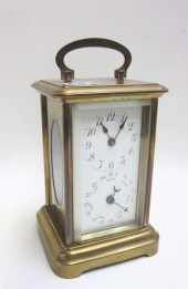 BRASS CASED CALENDAR CARRIAGE