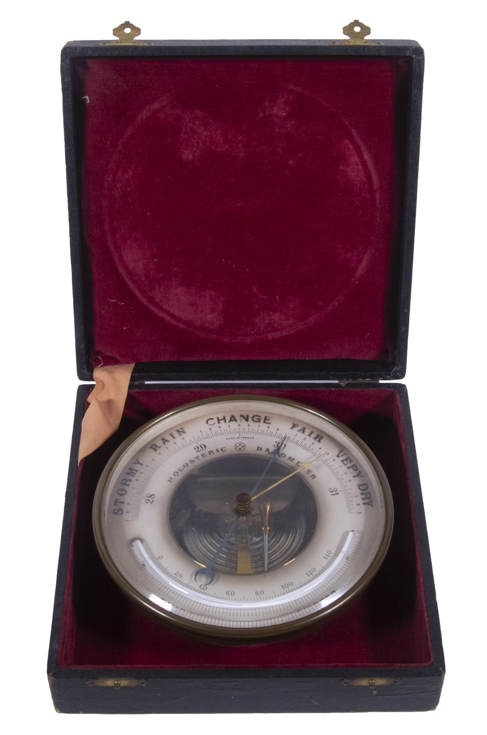 BRASS CASED HPBN FRENCH ANEROID