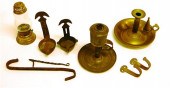 Brass chamberstick with snuffe