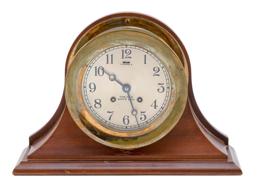 BRASS CHELSEA SHIP'S CLOCK
