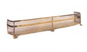 BRASS CLAW FOOTED FIRE FENDER