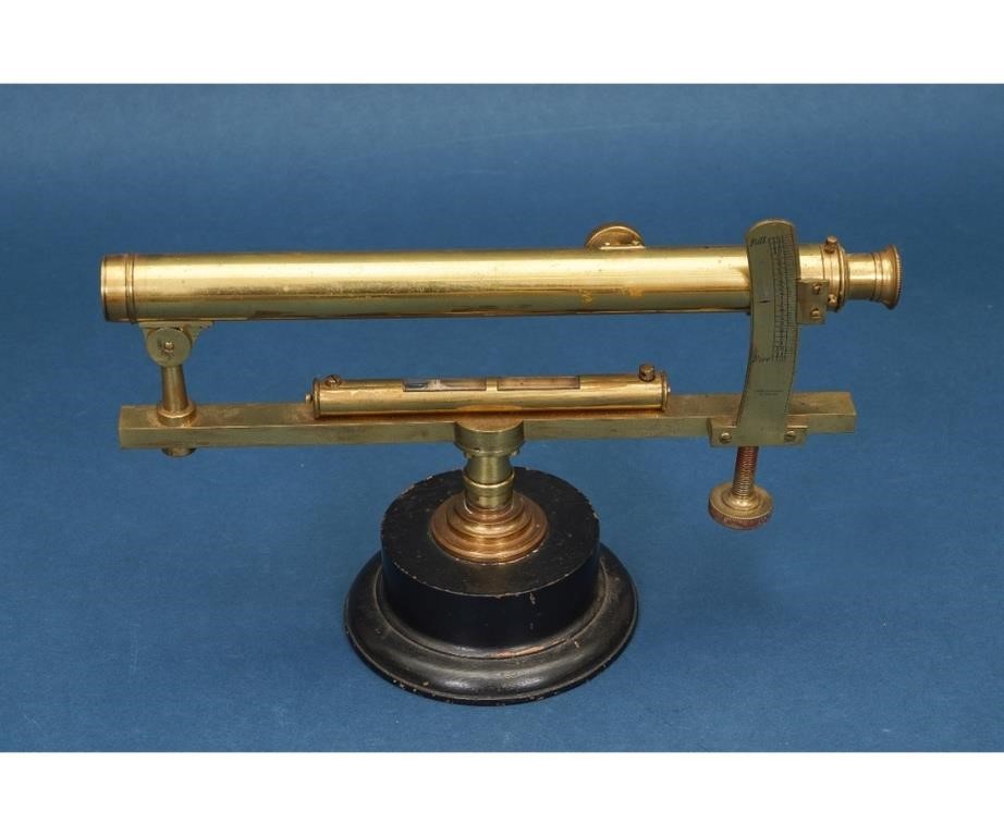 Brass clinometer level by James