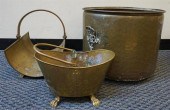 BRASS COAL SCUTTLE, FUEL BUCKE
