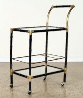 BRASS COCKTAIL CART MANNER OF