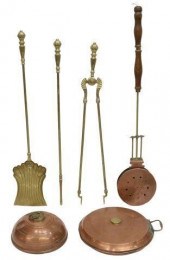 BRASS & COPPER BED WARMERS & F