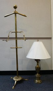BRASS COSTUMER AND A BRASS TAB