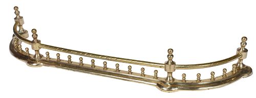 BRASS D-FORM FIREPLACE