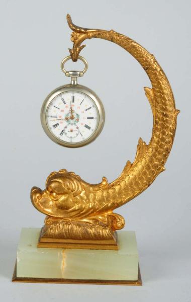 Brass Dolphin Figural Watch