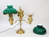 BRASS DOUBLE ARM STUDENT LAMPB